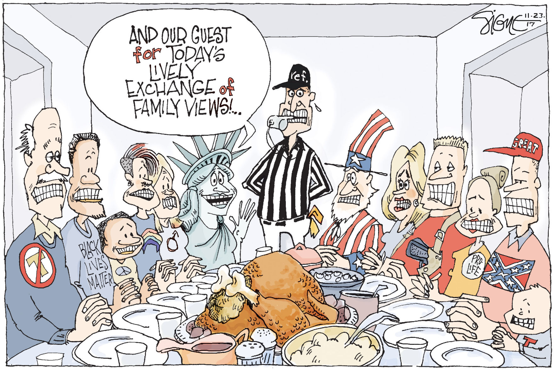 Signe Wilkinson cartoon